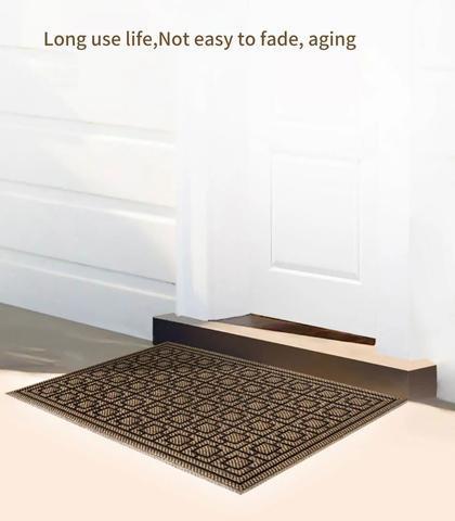 Eco‑friendly coir doormat custom name door mat