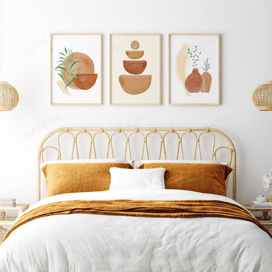 Bohemian canvas wall art boho wall decor painting