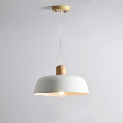 Nordic wood pendant light black wood hanging lamp kitchen