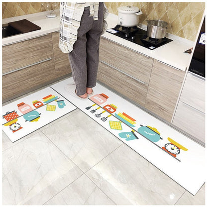Oil proof kitchen floor mat anti oil splash runner mat