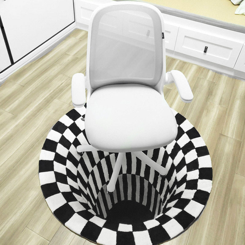 3D vortex illusion rug

black white optical illusion carpet