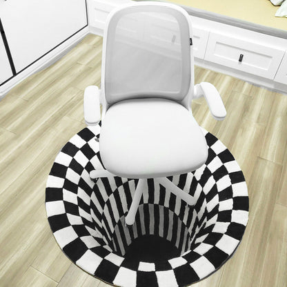 3D vortex illusion rug

black white optical illusion carpet