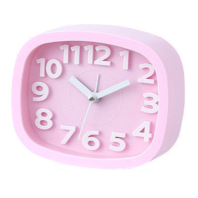 Mini Desk Clock Square Bedside Clock Kids Alarm Clock