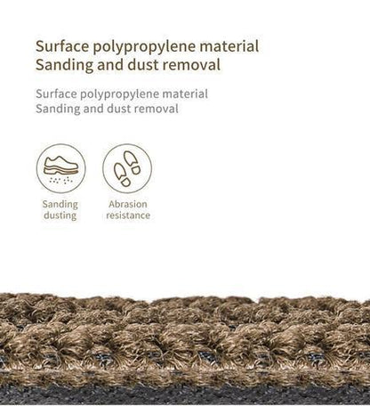 Eco‑friendly coir doormat  custom name door mat  