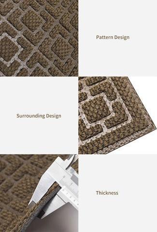 Eco‑friendly coir doormat  custom name door mat  
