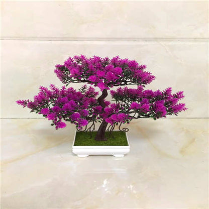 Artificial flower podium decor plastic floral podium display