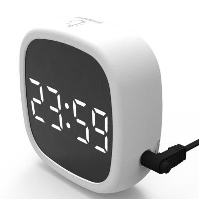 Voice control LED mirror alarm clock  Digital voice alarm