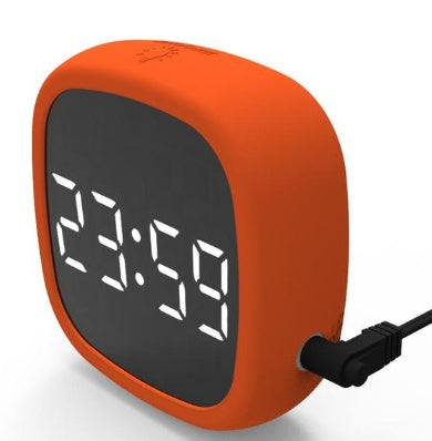 Voice control LED mirror alarm clock  Digital voice alarm