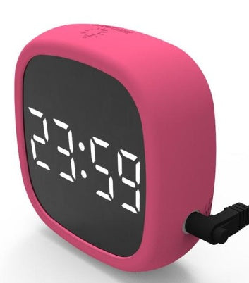 Voice control LED mirror alarm clock  Digital voice alarm