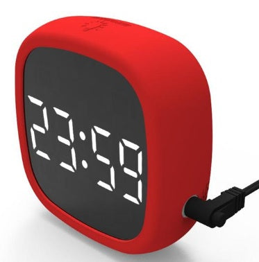 Voice control LED mirror alarm clock  Digital voice alarm