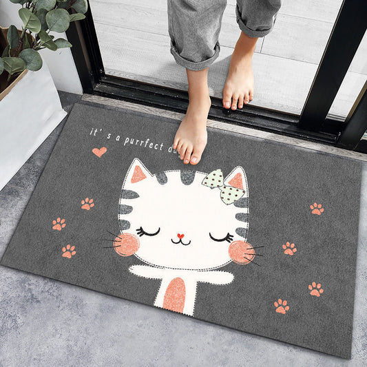 Non slip absorbent bath mat  quick dry bathroom mat