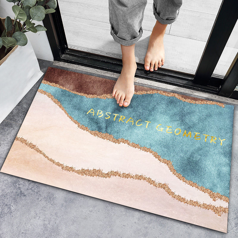 Non slip absorbent bath mat  quick dry bathroom mat