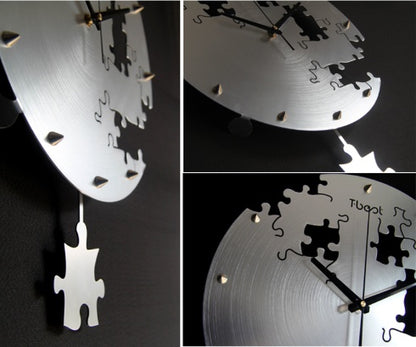 16 inch modern wall clock  minimalist silent wall clock  