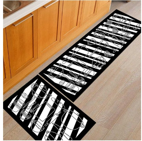 Non slip washable floor mat  oil proof bath mat