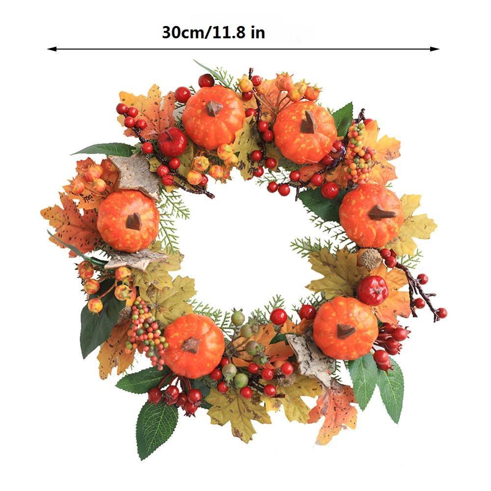 Autumn Harvest Wreath Autumn Foliage Front Door Wreath