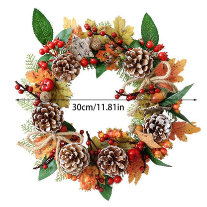 Autumn Harvest Wreath Autumn Foliage Front Door Wreath