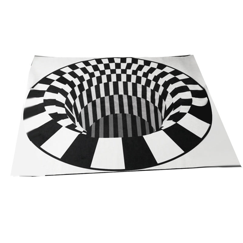 3D vortex illusion rug

black white optical illusion carpet