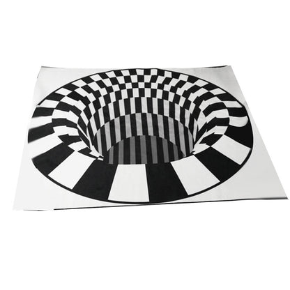 3D vortex illusion rug

black white optical illusion carpet