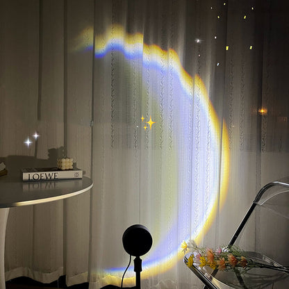 LED moon lamp night light

Rainbow sunset projector lamp