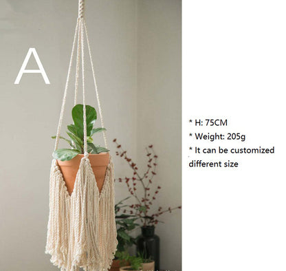 105 cm boho plant stand  tall boho planter holder 105 cm