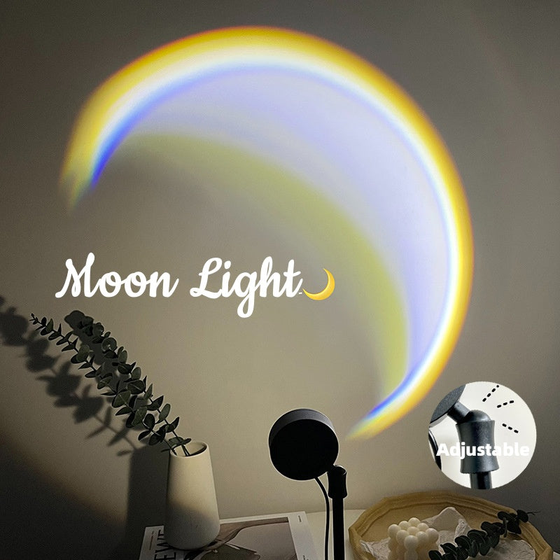 LED moon lamp night light

Rainbow sunset projector lamp
