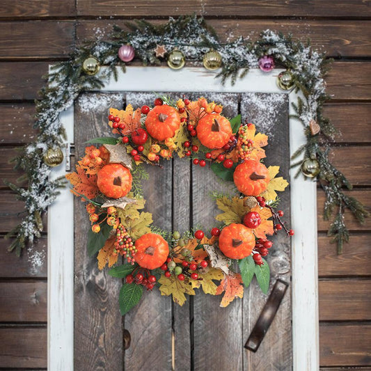 Autumn Harvest Wreath Autumn Foliage Front Door Wreath