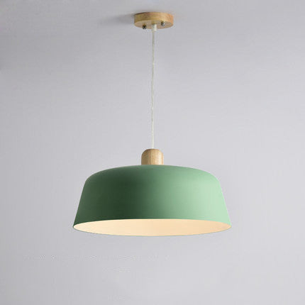 Nordic wood pendant light black wood hanging lamp kitchen