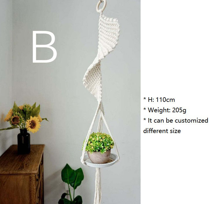 105 cm boho plant stand  tall boho planter holder 105 cm