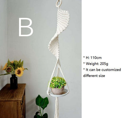 105 cm boho plant stand  tall boho planter holder 105 cm