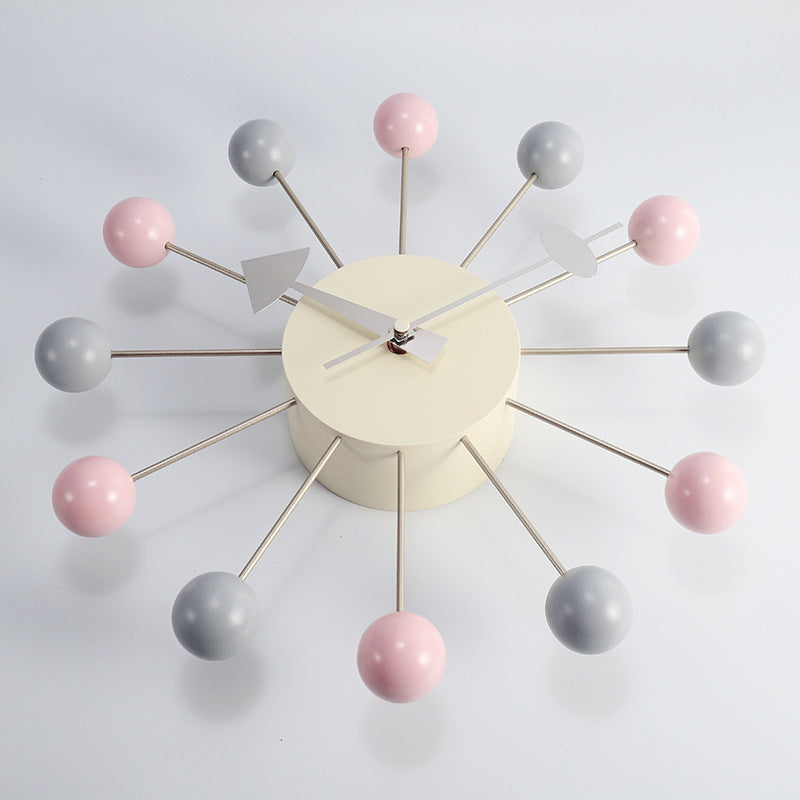 Light luxury silent wall clock light luxury quartz clock