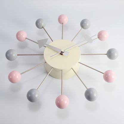 Light luxury silent wall clock light luxury quartz clock