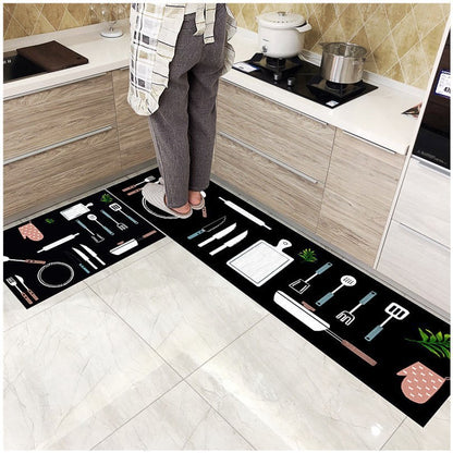 Oil proof kitchen floor mat anti oil splash runner mat