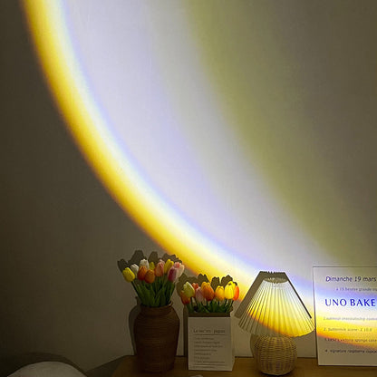 LED moon lamp night light

Rainbow sunset projector lamp