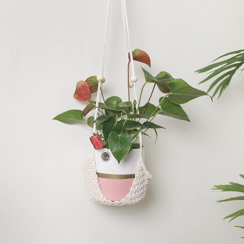105 cm boho plant stand  tall boho planter holder 105 cm