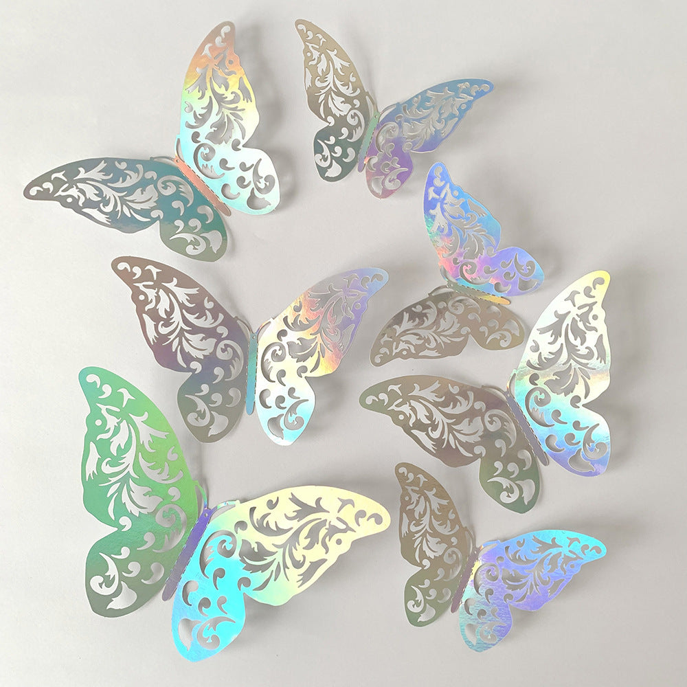 3D butterfly wall sticker  hollow butterfly wall décor