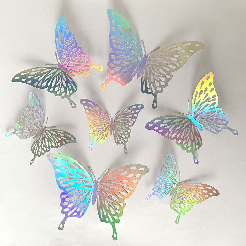 3D butterfly wall sticker  hollow butterfly wall décor