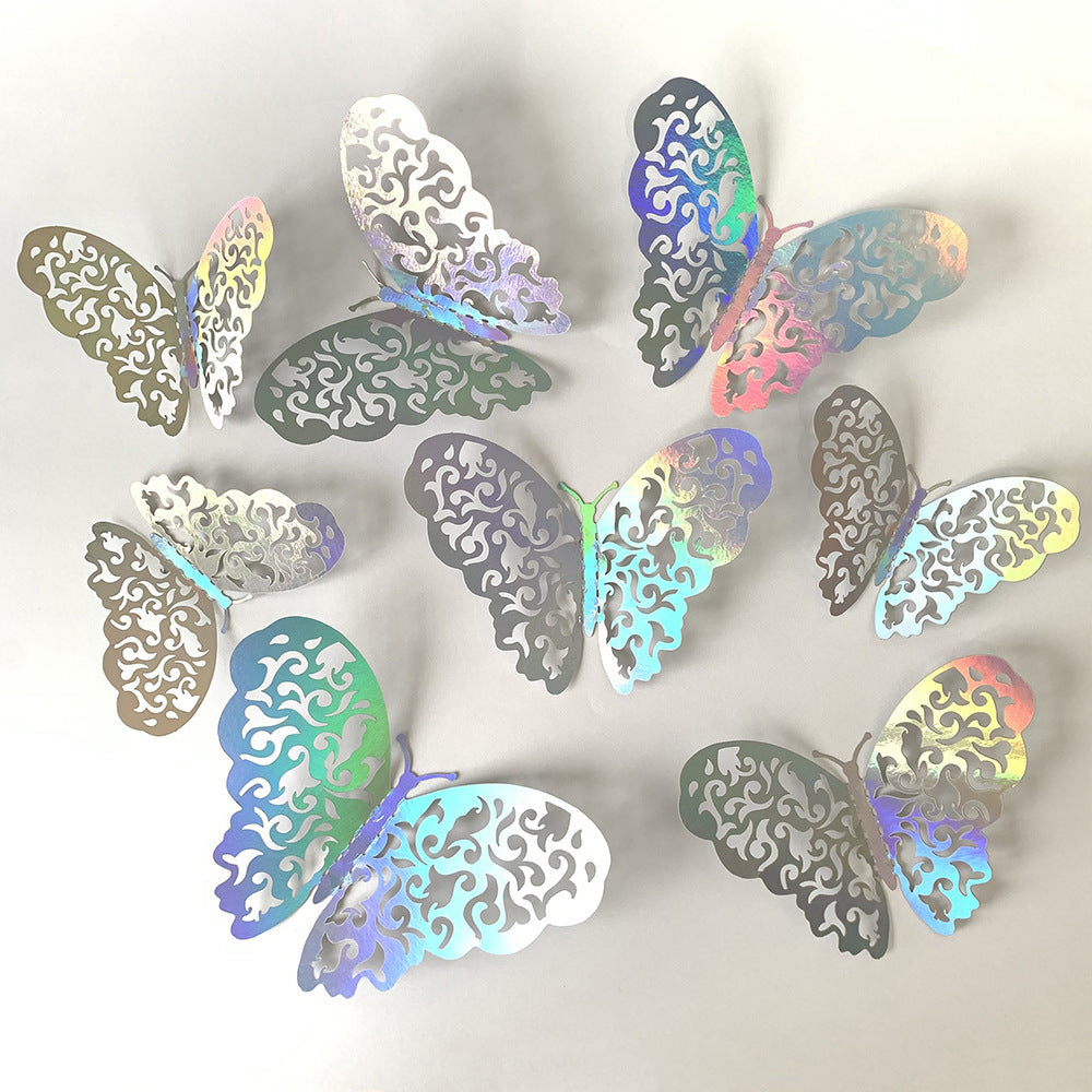 3D butterfly wall sticker  hollow butterfly wall décor