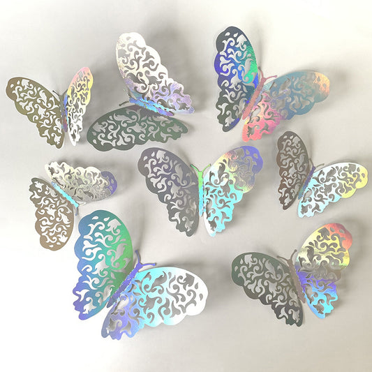 3D butterfly wall sticker  hollow butterfly wall décor